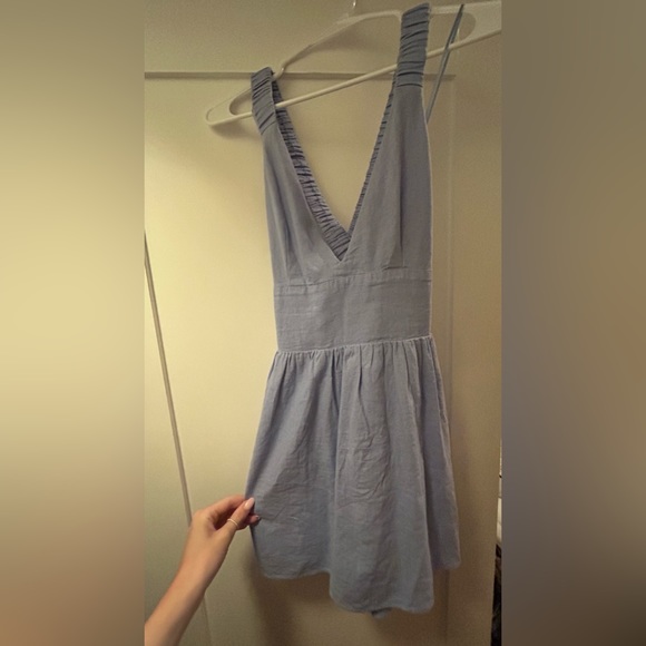 Abercrombie baby blue romper/dress. - Picture 1 of 2